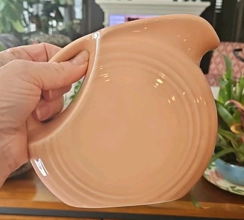 Fiestaware Fiesta Vintage Smaller Apricot Juice Disc Pitcher 28 oz, 5 1/2" EUC!