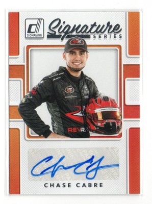 2018 Donruss Racing NASCAR Signature Series Chase Cabre Autograph - #SS-CC