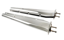 30" Stainless Steel Straight Mud Flap Hanger 2 1/2" Bolt Semi Truck