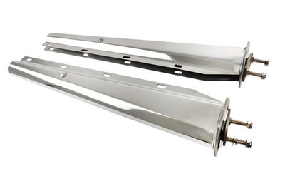 30'' Stainless Steel Straight Mud Flap Hanger 2 1/2'' Bolt Semi Truck