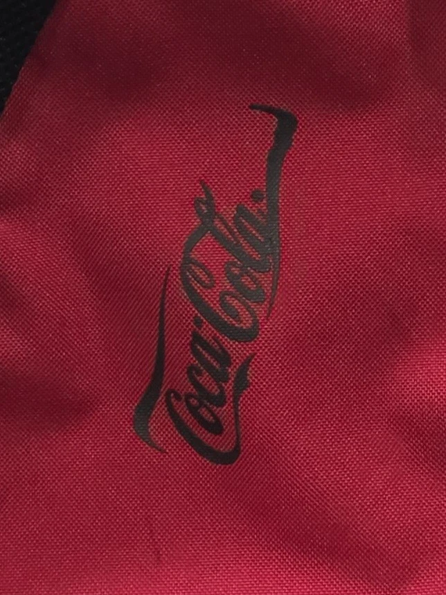 Gemline Vintage Coca Cola Sling Crossbody Shoulder Back Pack Red/White/Black - Image 4 of 4