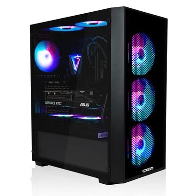 GREED Highend Gaming PC AMD Ryzen7 Nvidia Geforce RTX 5070 32GB RAM 1TB SSD WIN 11PRO