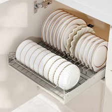 Pull out Cabinet Organizer Fixed with Adhesive Nano Film, Slide out Dish Dryi...