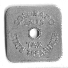 1935 - 1937 Colorado Sales Tax 1/5 Cent Token (Several Available)