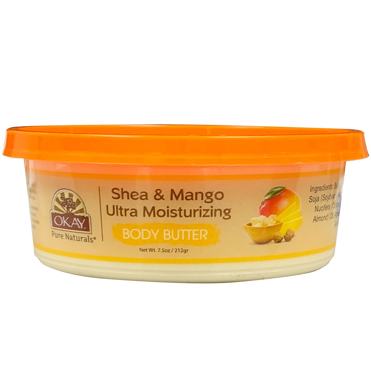 OKAY Pure Naturals Shea & Mango Body Butter - 7.5 oz / 212 ml