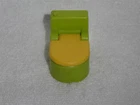 Fisher Price Little People Vintage Green & Yellow Bathroom Toilet