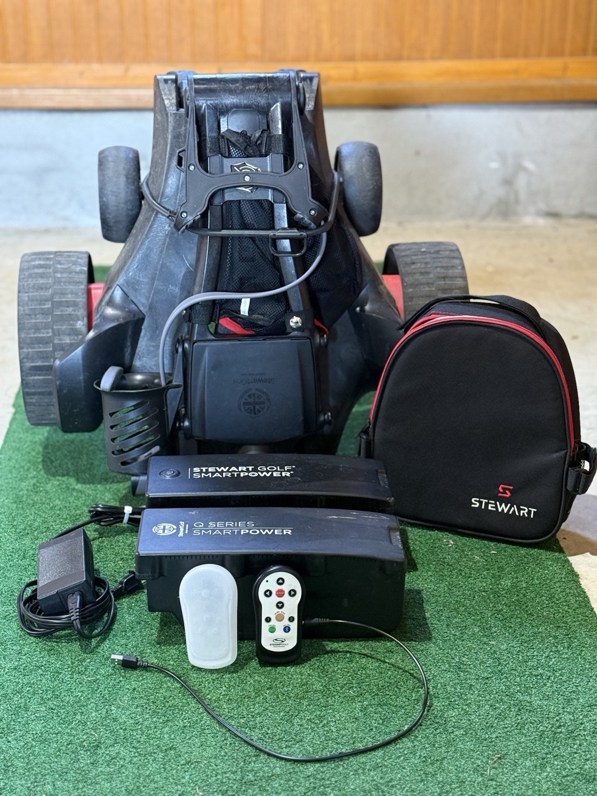 Steward Golf Q Follow Remote Golf Trolley With Lots Of Extras
