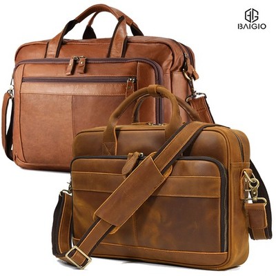 echte Leder Arbeitstasche Umhängetasche Herrentasche Business Laptoptasche XXL 