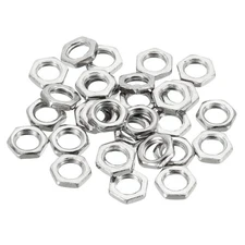 PATIKIL M7 x 1.0 Steel Hex Nuts, 30 Pack Metric Thread Zinc Plated Finished