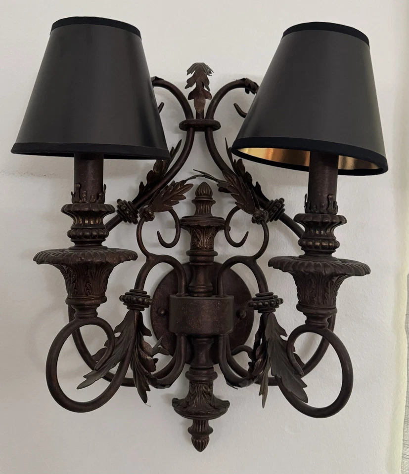 4 Мини абажуры люстра черный с золотой подкладкой бумаги 5 x 5 x 3» совершенно новый - Изображение 4 из 4