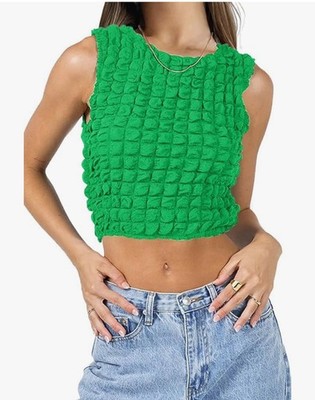 NWT Princess Polly Kendrick Short Top Green Size 4