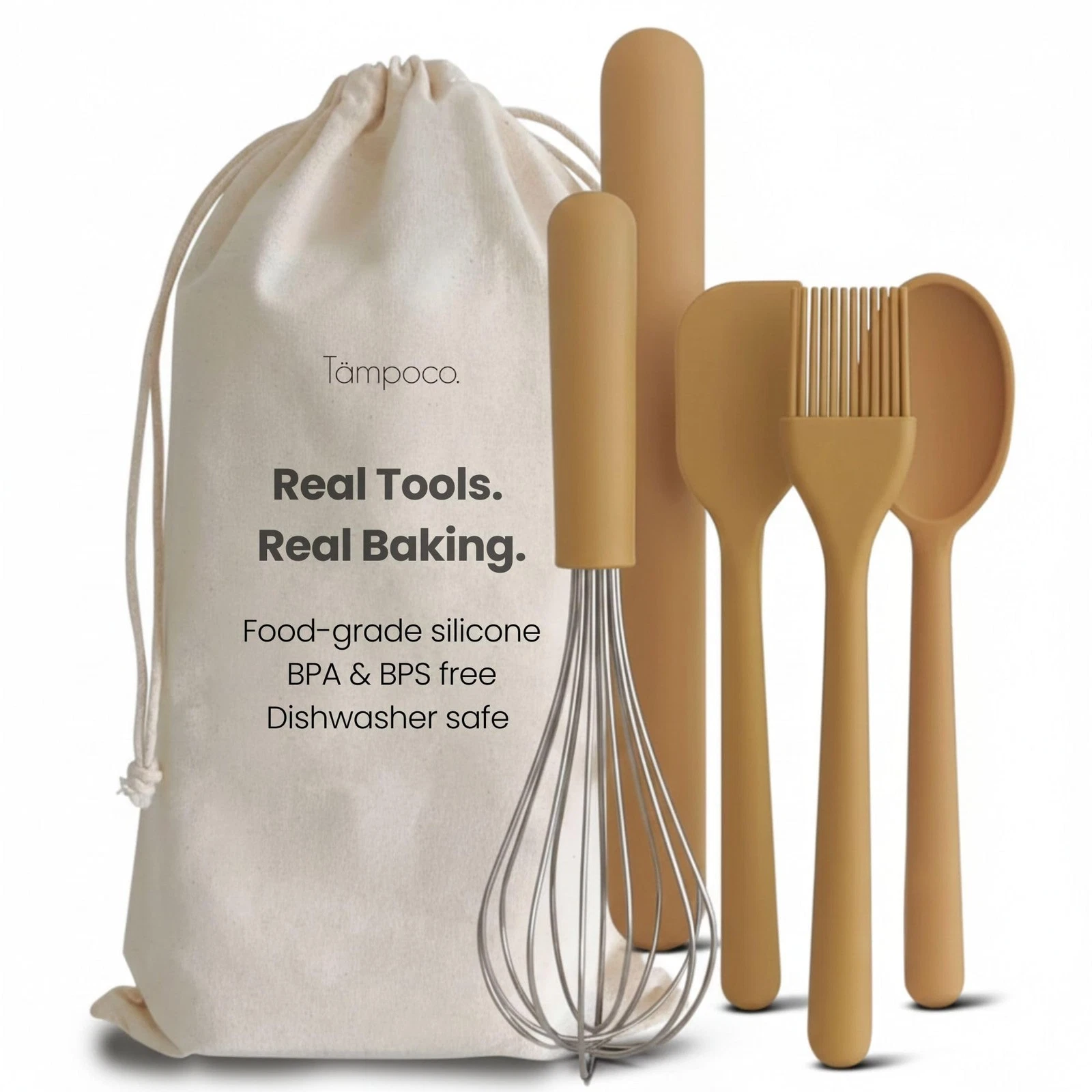 Tampoco Real Cooking & Baking Set – Montessori Kitchen Tools for Real Cooking...