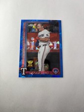 2025 Topps Chrome Sapphire Edition Wyatt Langford #68 Rookie Cup Rangers