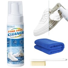 Shoe Cleaner Sneakers Cleaning Kit White Foam 6.76 oz,