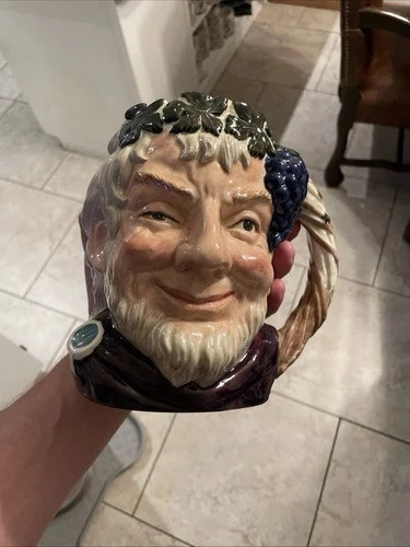 VINTAGE LARGE ROYAL DOULTON BACCHUS TOBY CHARACTER JUG/MUG D 6499 1958