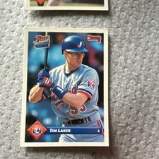 Donruss 1992 Tim Laker Rated Rookie Montreal Expos Baseball Card #440. rookie card picture