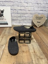 Mahabis Classic Slipper Shoes gray wool felt EU 40