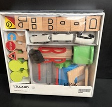 New - IKEA LILLABO 45-piece train set with track 203.300.66 / 203.300.66