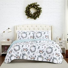 Christmas Holiday Soft Bedding Set 2-Piece Twin / Twin XL Happy Holidays