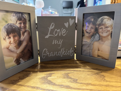 Malden 4x6 I Love My Grandkids Gray Picture Frame