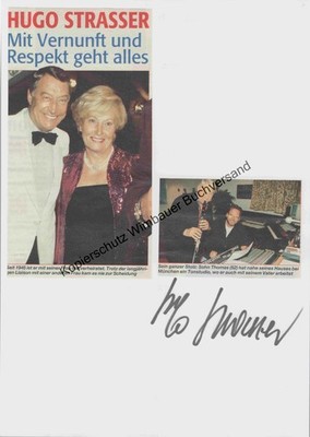 Original Autogramm Hugo Strasser (1922-2016) /// Autograph signiert signe 286548