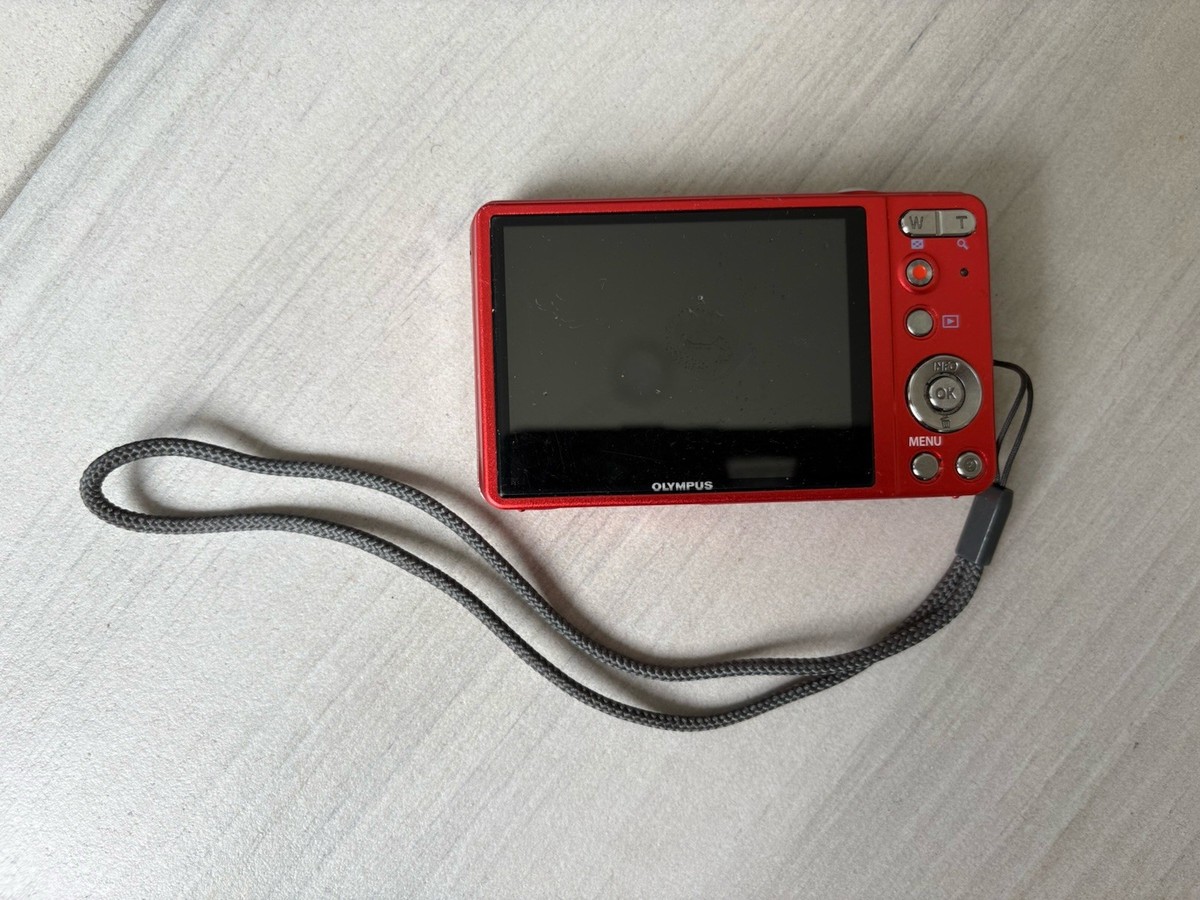 Olympus VG-160 Digital Camera Red 14MP 5X Zoom Not Tested PARTS