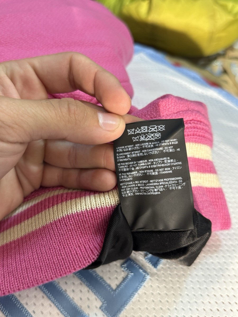 Saint Laurent Teddy Varsity Jacket 50 IT / L Pink Hedi Slimane