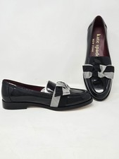 Kate Spade Womens Leandra K9539 Loafer Bow Black Size 7.5B