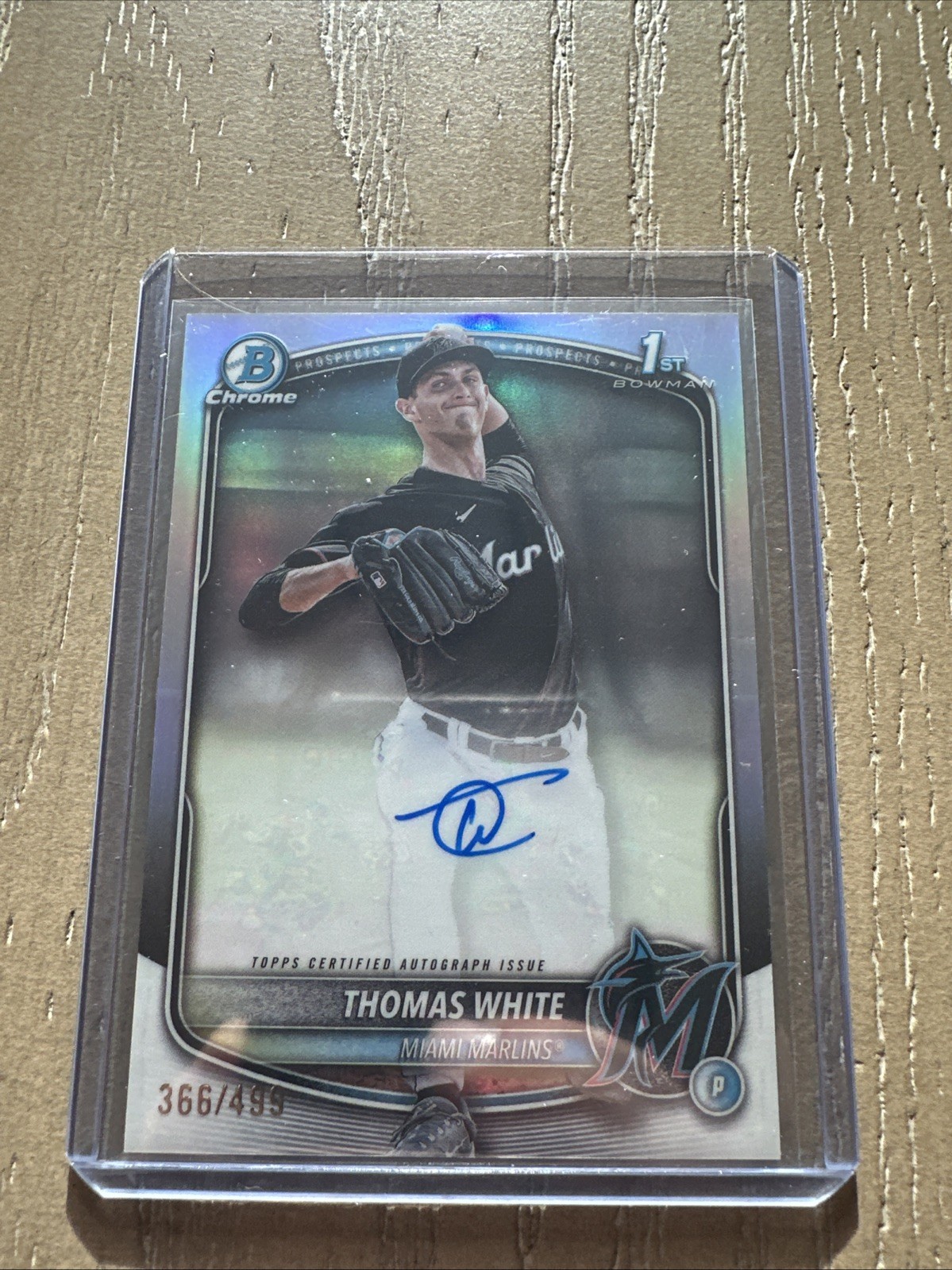 2025 Bowman Chrome Autographs Refractor #CPA-TW Thomas White RC Auto /499