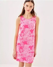 NWT Lilly Pulitzer XL KRISTEN SWING DRESS Roxie Pink PB Anniversary Toile XL
