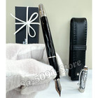 Auction Meisterstück Classique Black Fountain Pen Platinum Trim with Montblanc — photo 3