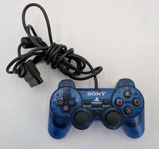 Sony DualShock 2 Controller PlayStation 2 OEM Ocean Blue Clear SCPH 10010