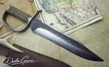 D-GUARD BOWIE KNIFE HANDMADE FORGED CARBON STEEL FRONTIER STYLE