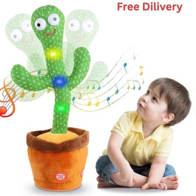 Talking Toy Dancing Cactus Doll Speak Talk Sound Record Repeat Kawaii Funny Toy