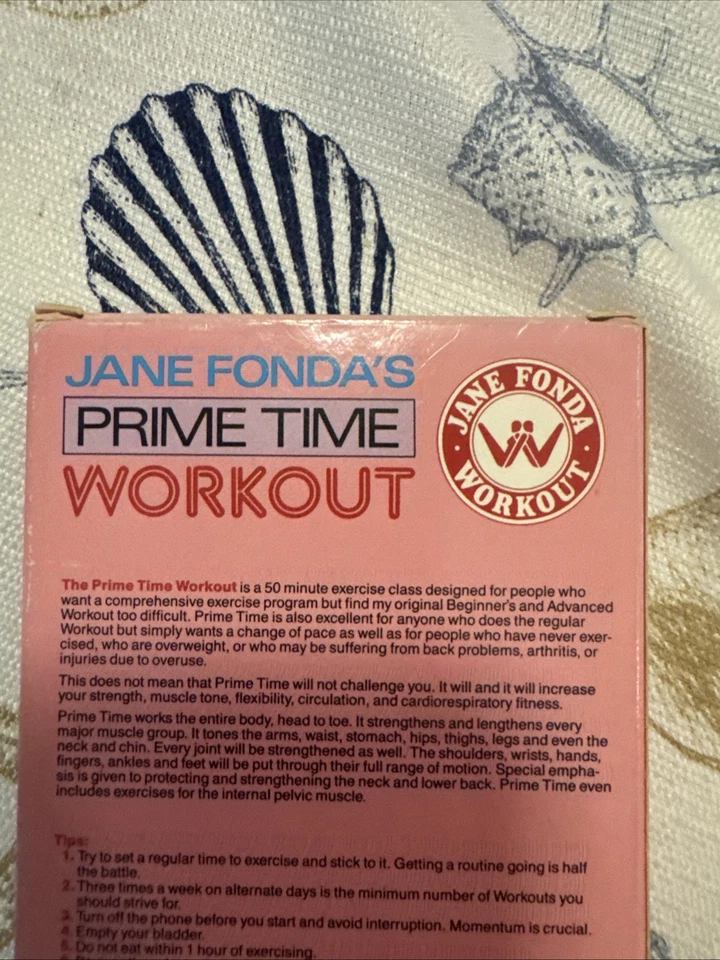Jane Fonda's Prime Time Workout VHS TAPE #058 Head to Toe Exercise Fitness - Image 4 of 4