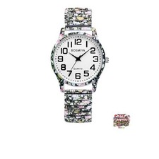 Bohemia Elastic Strap Watch: Easy-to-Read Arabic Numerals Analog Quartz Movement