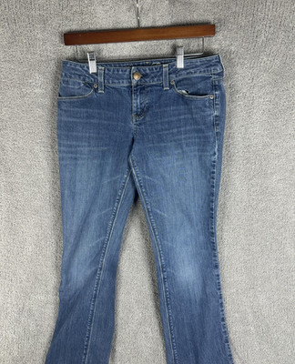 American Eagle Jeans Womens 8 Blue 77 Straight Medium Wash Stretch Denim Pants