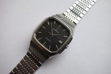 Orologio Uomo Nero - ETERNA Acciaio Inox - Movimento Al Quarzo Hightech Anni 80/90