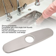Stainless Steel Faucet Hole Cover Plate For Kitchen Sink Faucet Decor