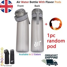 Air Water Bottle With Random Flavor Pods Portable Transparent With Straw UK
