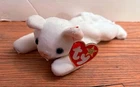 TY Beanie Baby Flip White Cat Plush Doll Stuffed Animal Vintage NWT