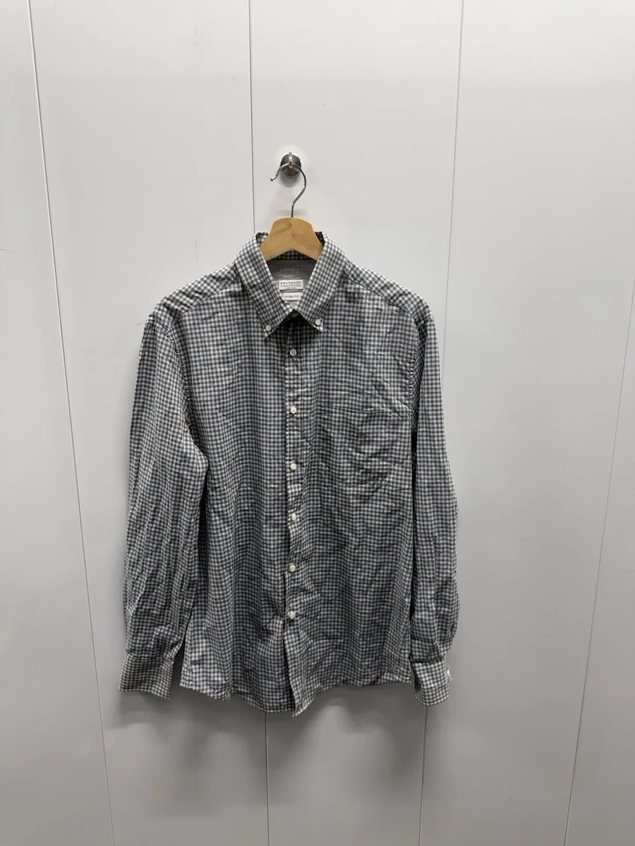 Brunello Cucinelli Regular Size L Casual Button-Down Shirts for