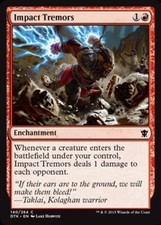 MTG Impact Tremors, Dragons of Tarkir, Heavily Played, English