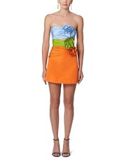 Carolina Herrera Cutout Silk Mini Dress Women's 12