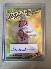 2023 Leaf Vivid Dazzling Performers Jacob Wilson #DP-JW1 Green /4
