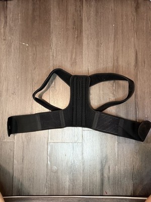FEATOL Adjustable Posture Corrector Brace Back/Shoulder Black/Blue