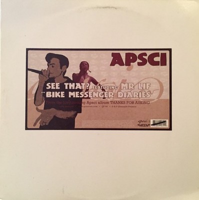 Apsci Featuring Mr Lif - See That? - UK 12'' Vinyl - 2005 - Quannum Projects