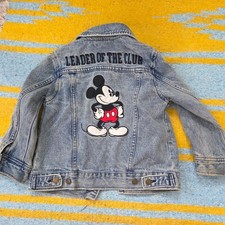 Disney Mickey Mouse Denim Jean Jacket Kid's Size 4