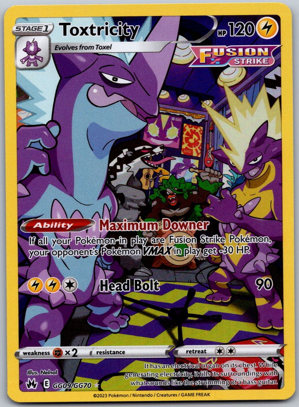 Toxtricity GG09/GG70 Crown Zenith: Galarian Gallery Ultra Rare NM