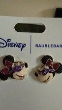 ^New Disney Parks Baublebar Minnie Mouse with Sunglasses Stud Earrings